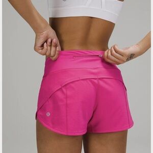 Lululemon Speed Up 4 Inch Short Size 2 Tall Sonic Pink| Bright run sporty
